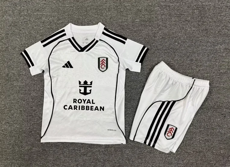 Fulham Football Jersey Home Kids Kit Jersey+Shorts 2025/26