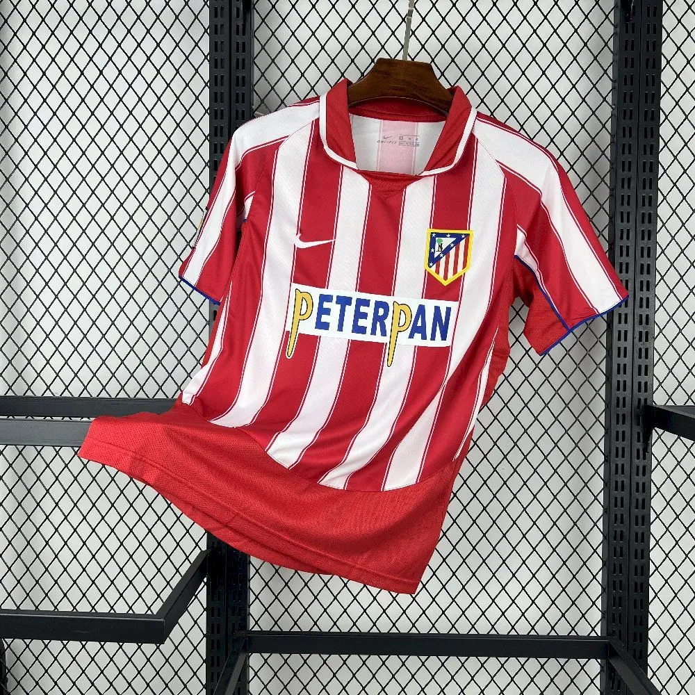 Atletico Madrid Retro Soccer Jersey Home Shirt 2003-04