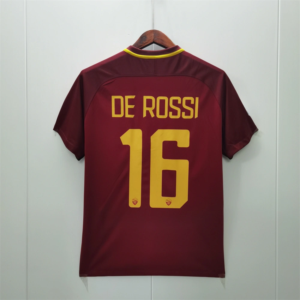 Roma Retro Soccer Jersey Home Custom Shirt 2017/18
