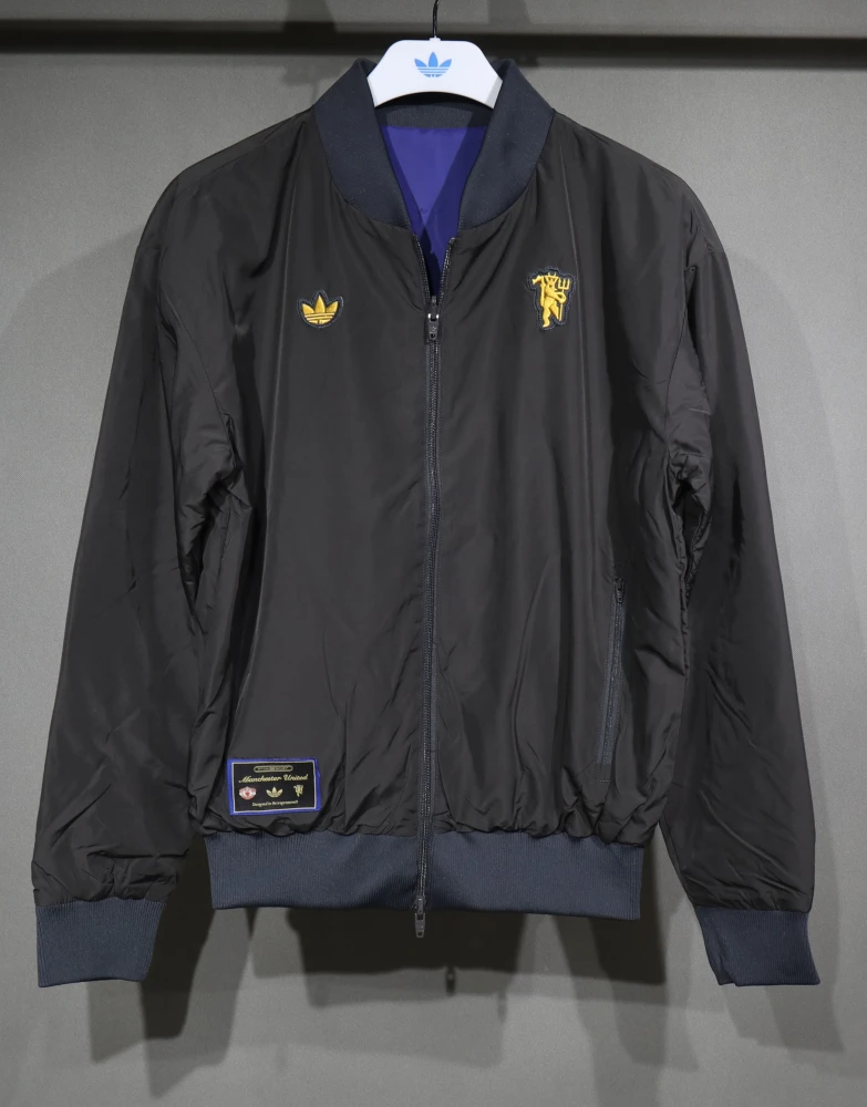 Manchester United Terrace Icons Reversible Double-Sides Cotton Windbreaker Jacket 2025-26