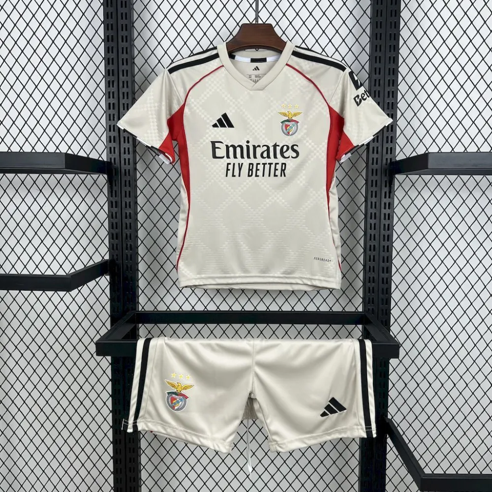 Benfica Soccer Jersey Away Kids Kit Jersey+Shorts 2025/26