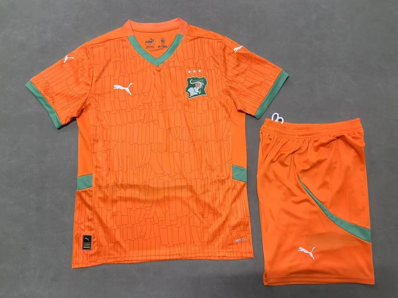 Ivory Coast Soccer Jersey Home Kids Kit Jersey+Shorts World Cup 2024-25
