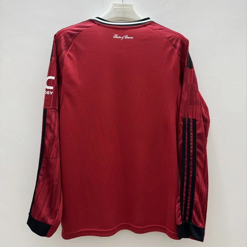 Manchester United Home Long Sleeve Football Jersey Shirt 2025/26