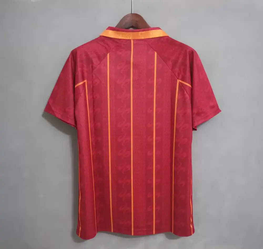Roma Retro Soccer Jersey Home Custom Shirt 1996/97