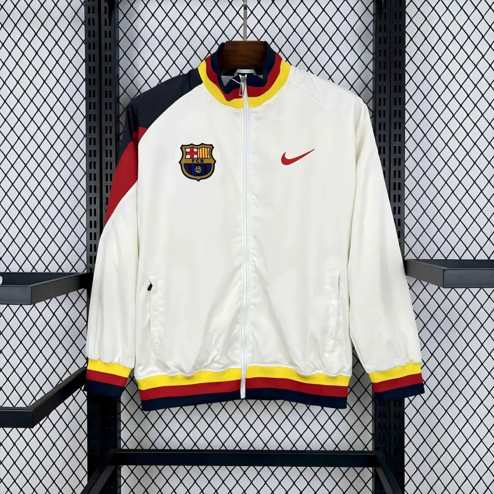 Barcelona Windbreaker Jacket White 2025/26