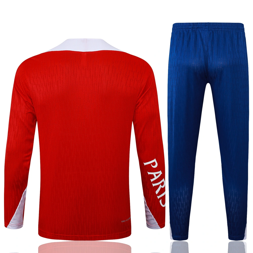 PSG Authentic Training Kit (Sweatshirt+Pants) Red 2025/26 - Player Version