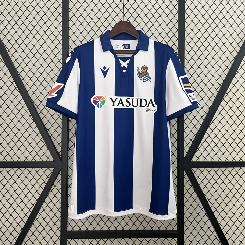 Real Sociedad Soccer Jersey Home Custom Shirt 2024/25