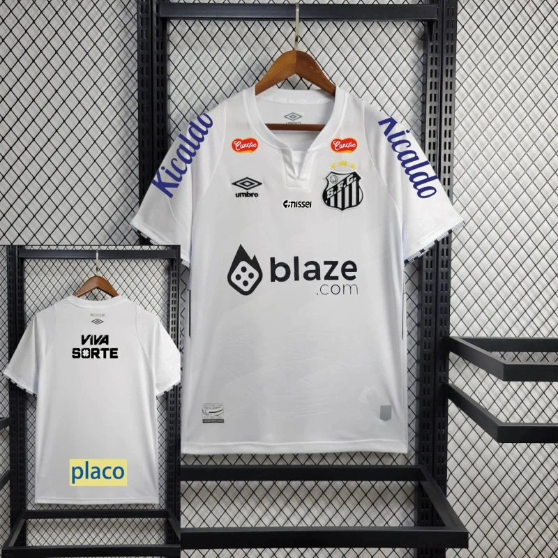 Santos FC Soccer Jersey Home Custom Shirt All Sponsor 2024