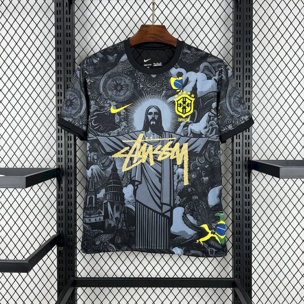 Brazil Soccer Jersey Jesus Custom Shirt 2024