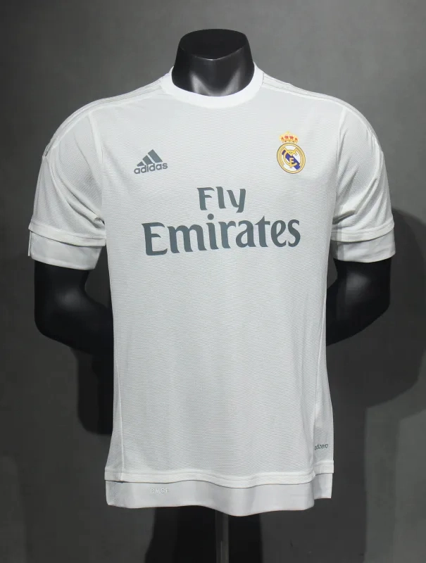 Real Madrid Authentic Retro Jersey Home Soccer Shirt 2015/16