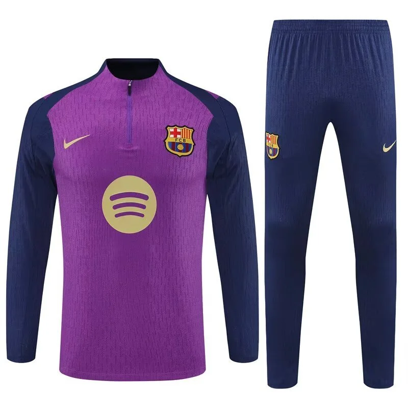 Barcelona Authentic Training Kit (Sweatshirt+Pants) Purple 2025/26 - Player Version