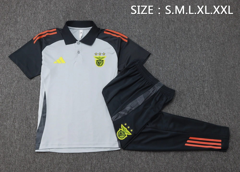 Benfica Training Kit (Polo+Pants) Gray 2025/26