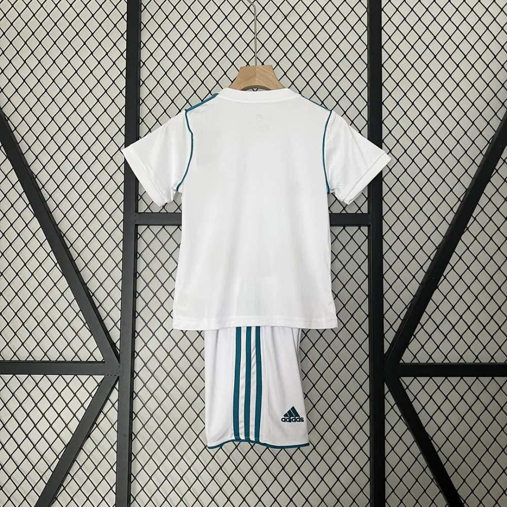 Real Madrid Retro Jersey Home Kids Kit Jersey+Shorts 2017/18