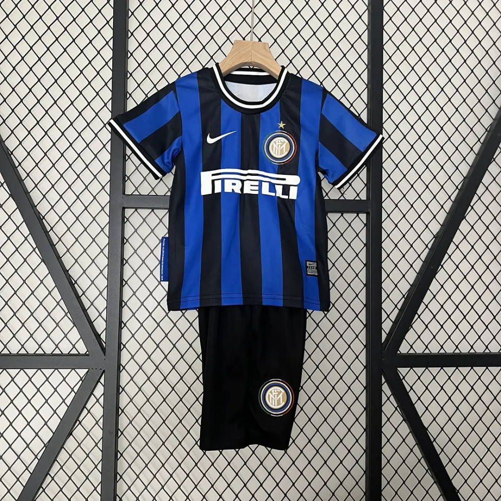 Inter Milan Retro Jersey Custom Kids Kit Jerseys+Shorts 2009/10