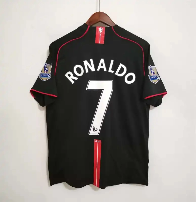 Ronaldo #7 Manchester United Retro Away Football Jersey Shirt 2007/08