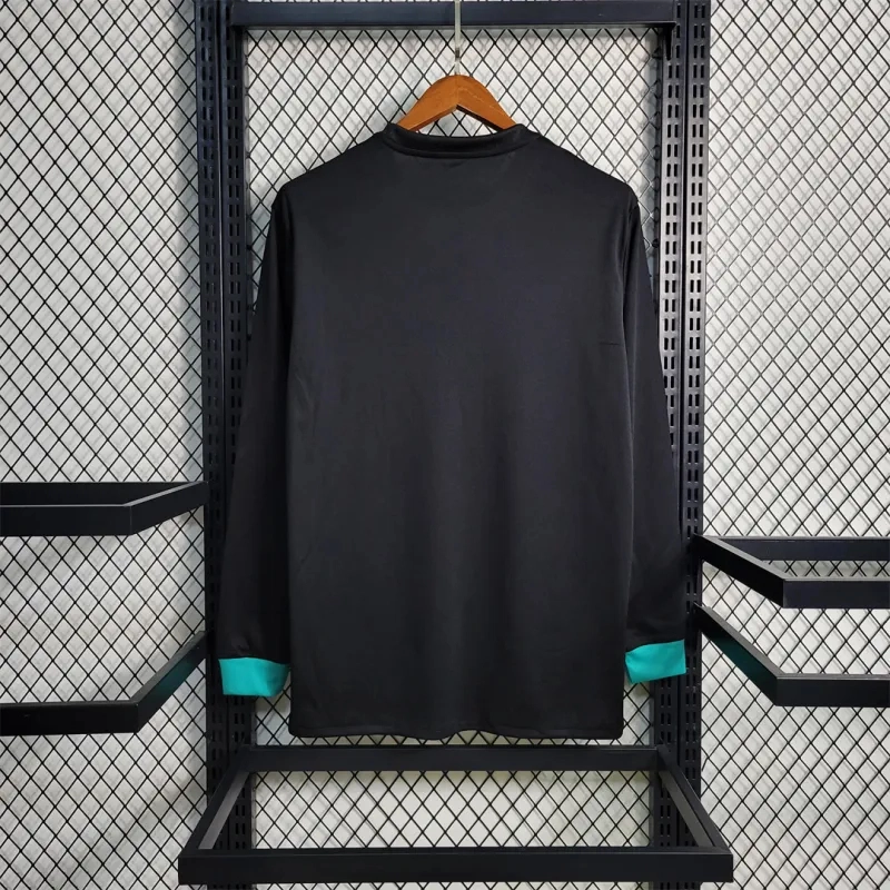 Real Madrid Retro Jersey Away Long Sleeve Soccer Shirt 2017/18