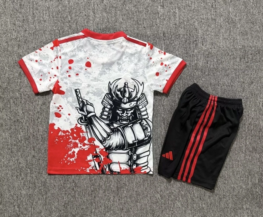Japan Soccer Jersey Samurai Special Edition Kids Kit Jersey+Shorts 2025