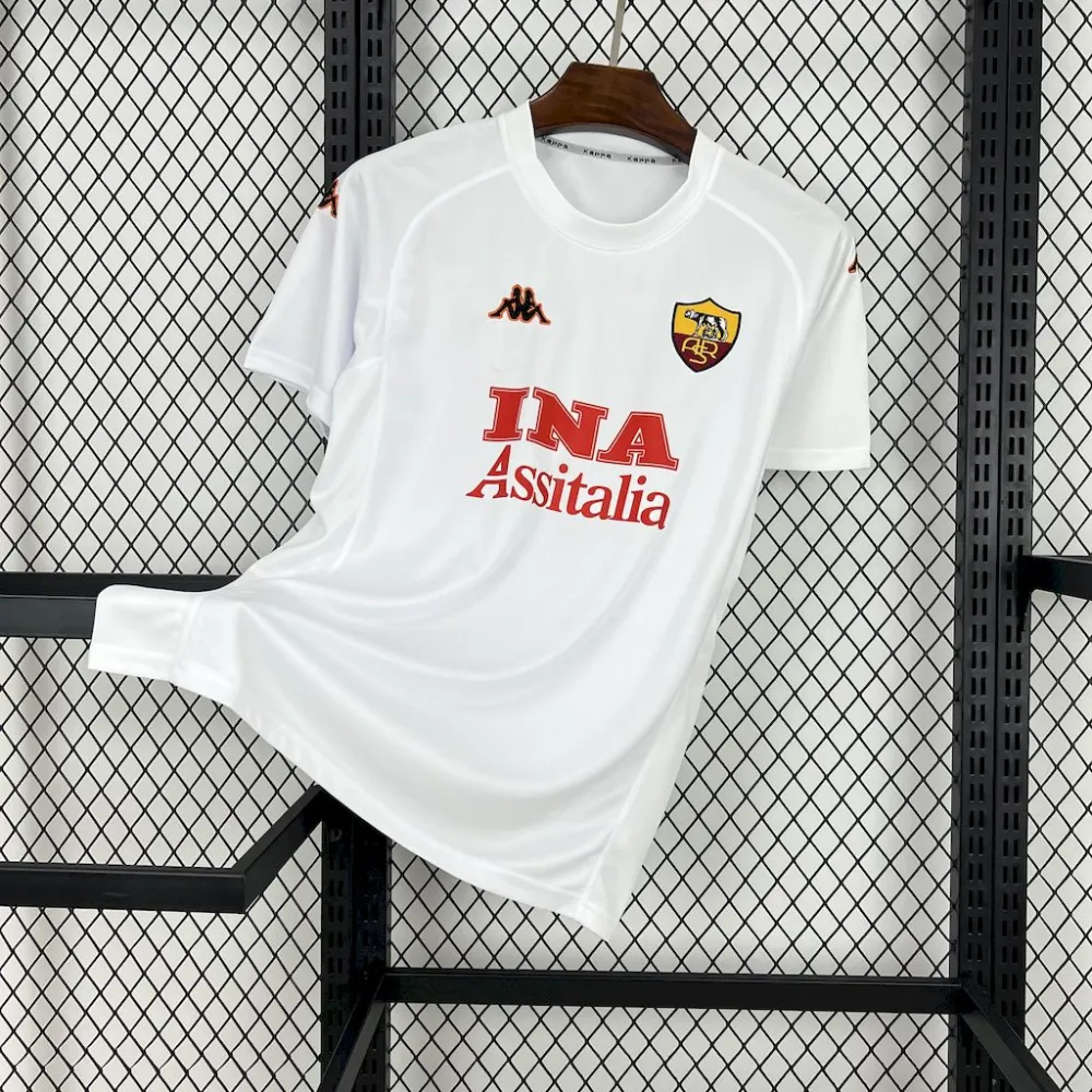 Roma Retro Soccer Jersey Away Custom Shirt 2000/01