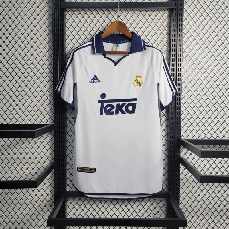 Real Madrid Retro Jersey Home Custom Soccer Shirt 2000-01