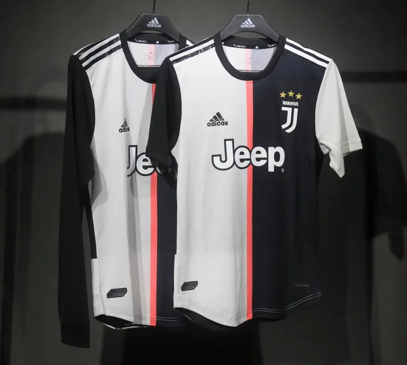 Juventus Authentic Soccer Jersey Home Long Sleeve Shirt 2019-20