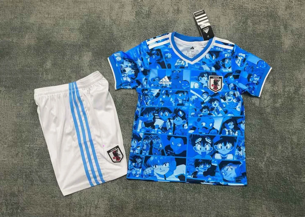 Japan Soccer Jersey Doraemon Special Edition Kids Kit Jersey+Shorts 2025