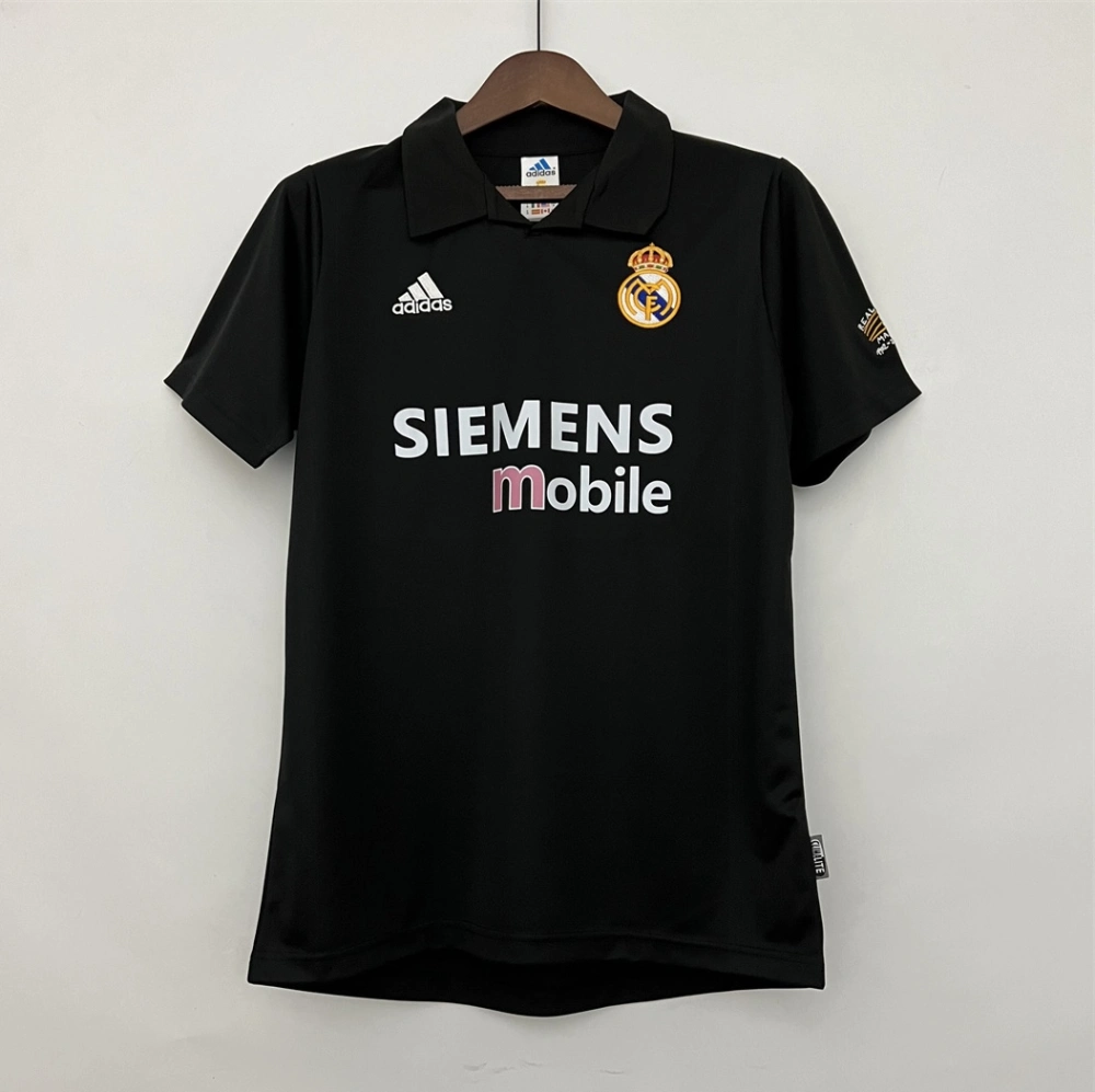 Real Madrid Retro Jersey Away Custom Soccer Shirt 2002-03