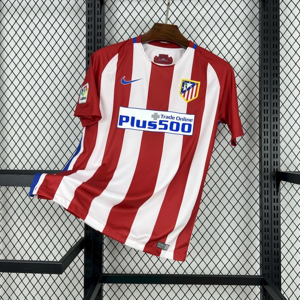 Atletico Madrid Retro Soccer Jersey Home Shirt 2016-17