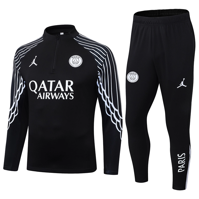 PSG Training Kit (Sweatshirt+Pants) Black 2025/26