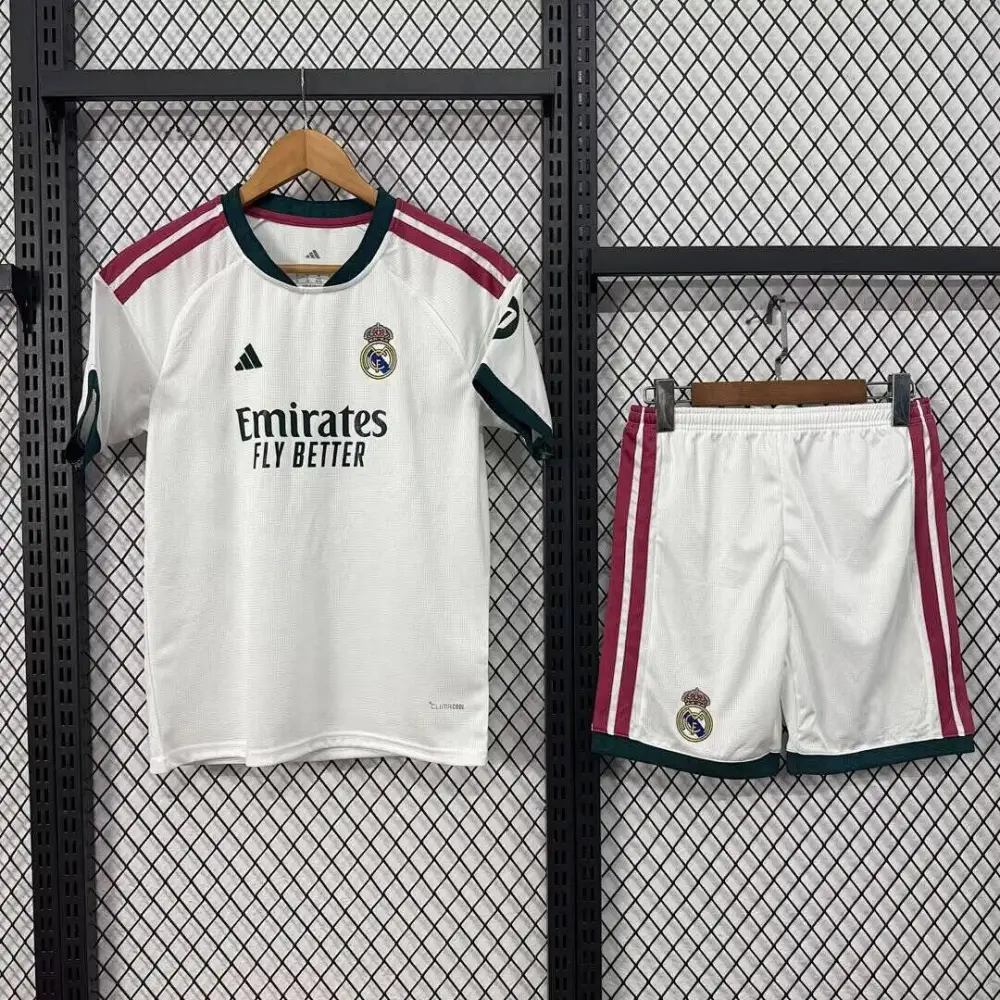 Real Madrid Soccer Jersey Home Kids Kit Jersey+Shorts 2026/27