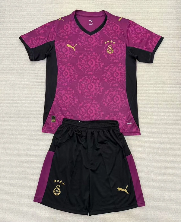 Galatasaray Football Jersey Third Away Kids Kit Jersey+Shorts 2025/26