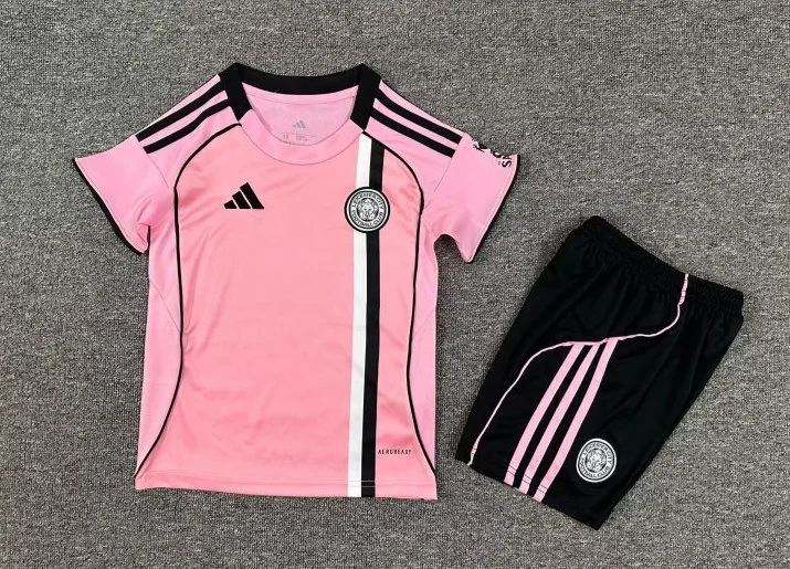 Leicester City Football Jersey Third Away Kids Kit Jersey+Shorts 2025/26