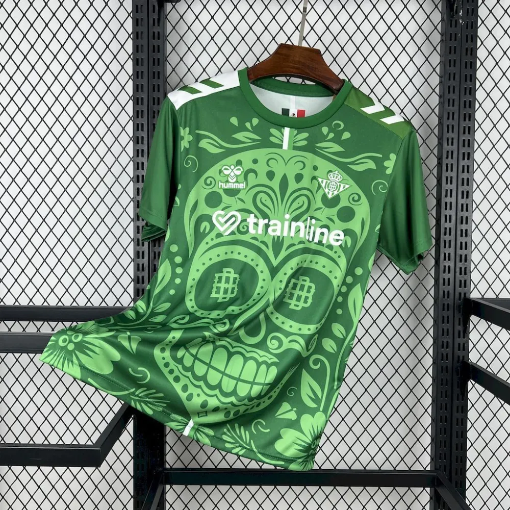 Real Betis Pre-Match Día de Muertos Custom Soccer Jersey 2025/26