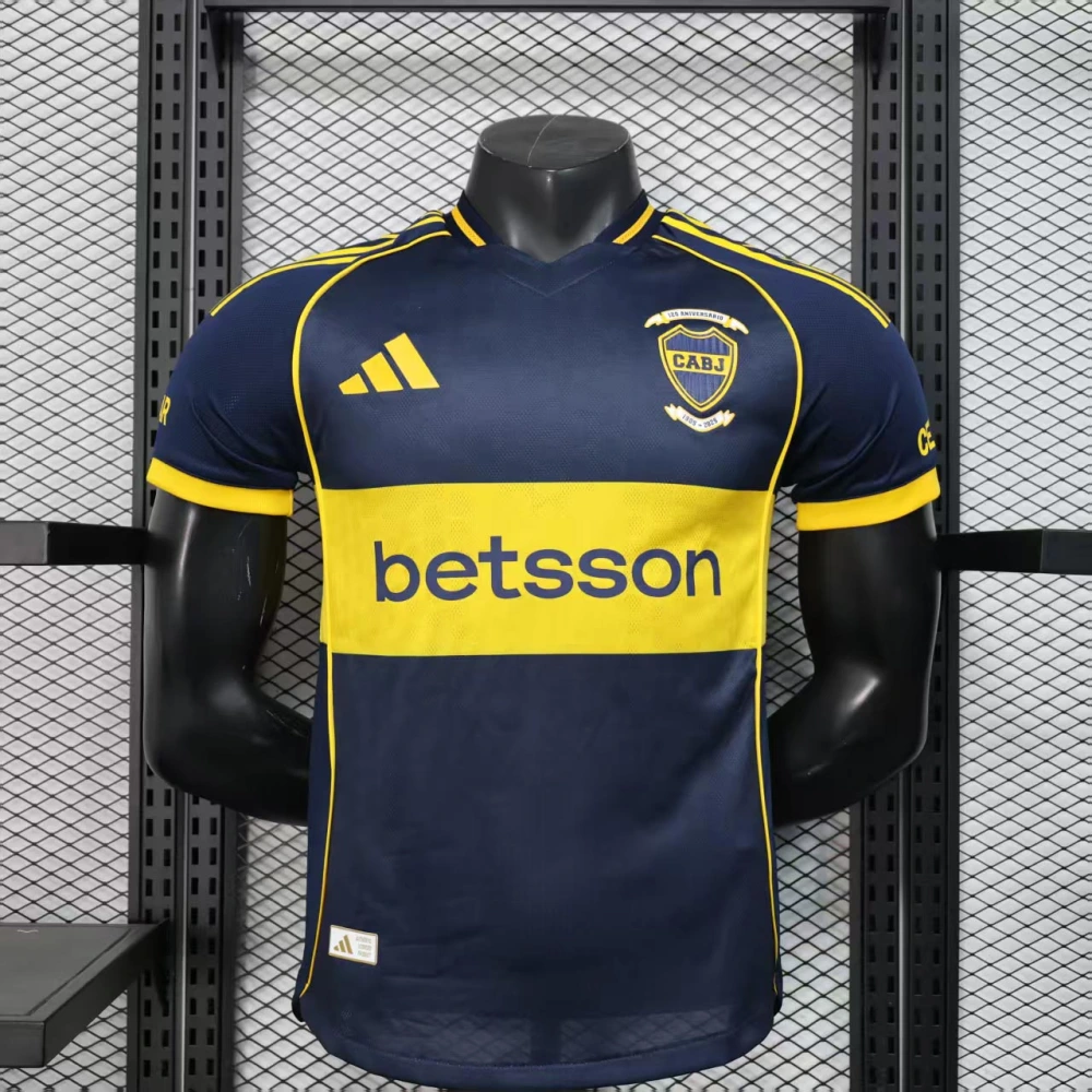 Boca Juniors Authentic Soccer Jersey Home Shirt 2025/26 - 120th Anniversary