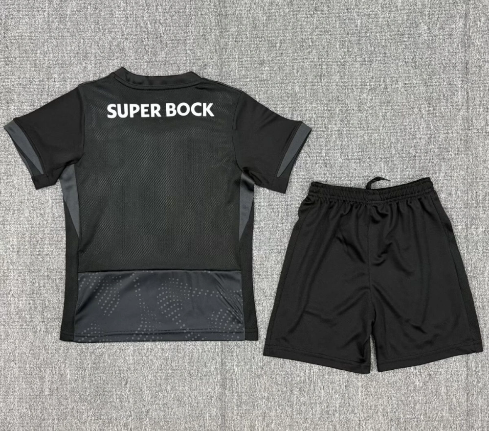 Sporting CP Soccer Jersey Away Kids Kit Jersey+Shorts 2025/26