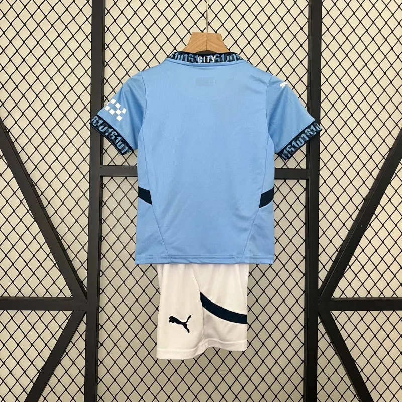 Manchester City Home Kids Kit Jersey+Shorts 2024/25