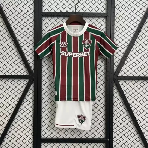 Fluminense FC Soccer Jersey Home Kids Kit Jersey+Shorts 2025-26