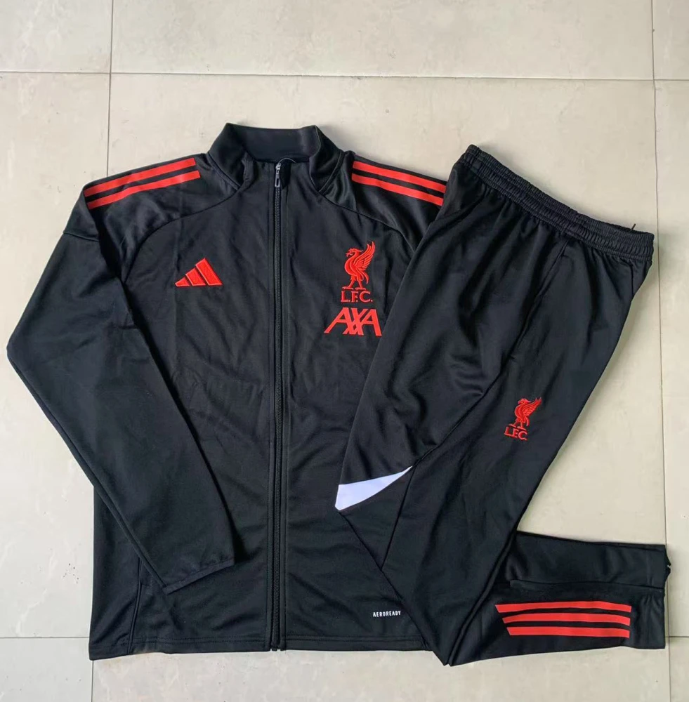 Kids Liverpool Training Kit (Jacket+Pants) Black 2025/26