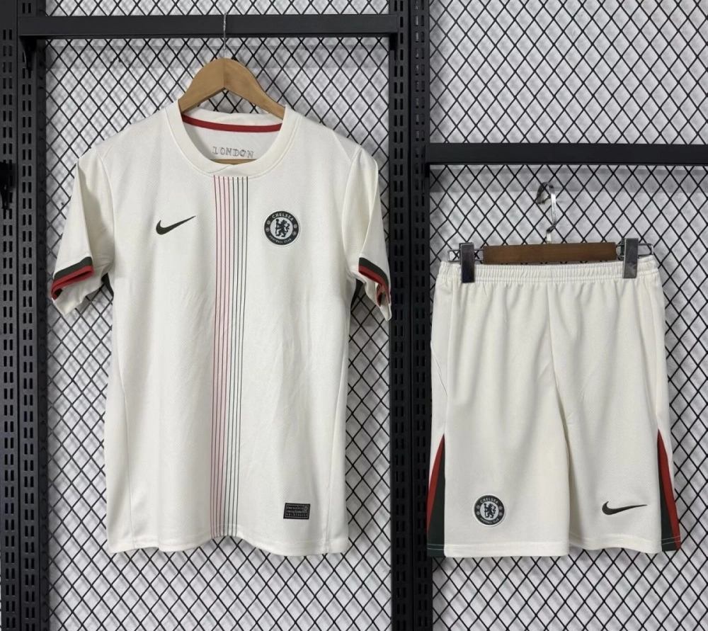 Chelsea Football Jersey Away Kids Kit Jersey+Shorts 2025/26