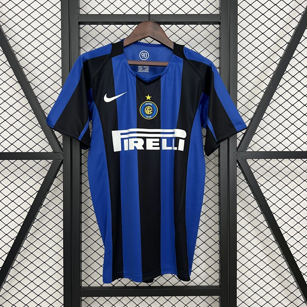 Inter Milan Retro Jersey Custom Home Soccer Jersey 2004/05