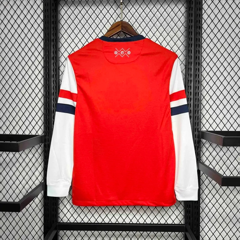 Arsenal Soccer Retro Jersey Home Custom Long Sleeve Shirt 2012-13