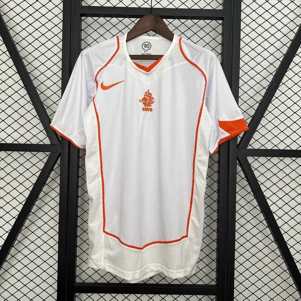 Netherlands Retro Jersey Custom Away Soccer Jersey 2004