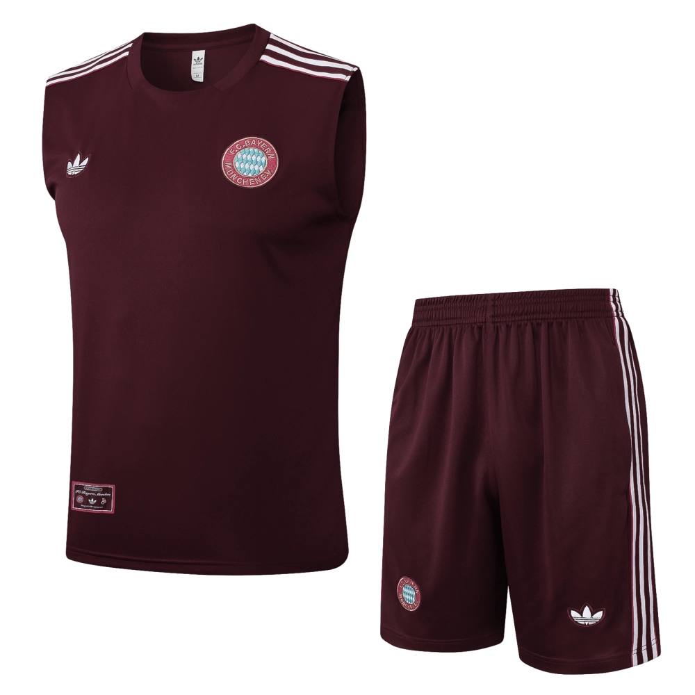 Bayern Munich Sleeveless Training Kit Red 2025/26