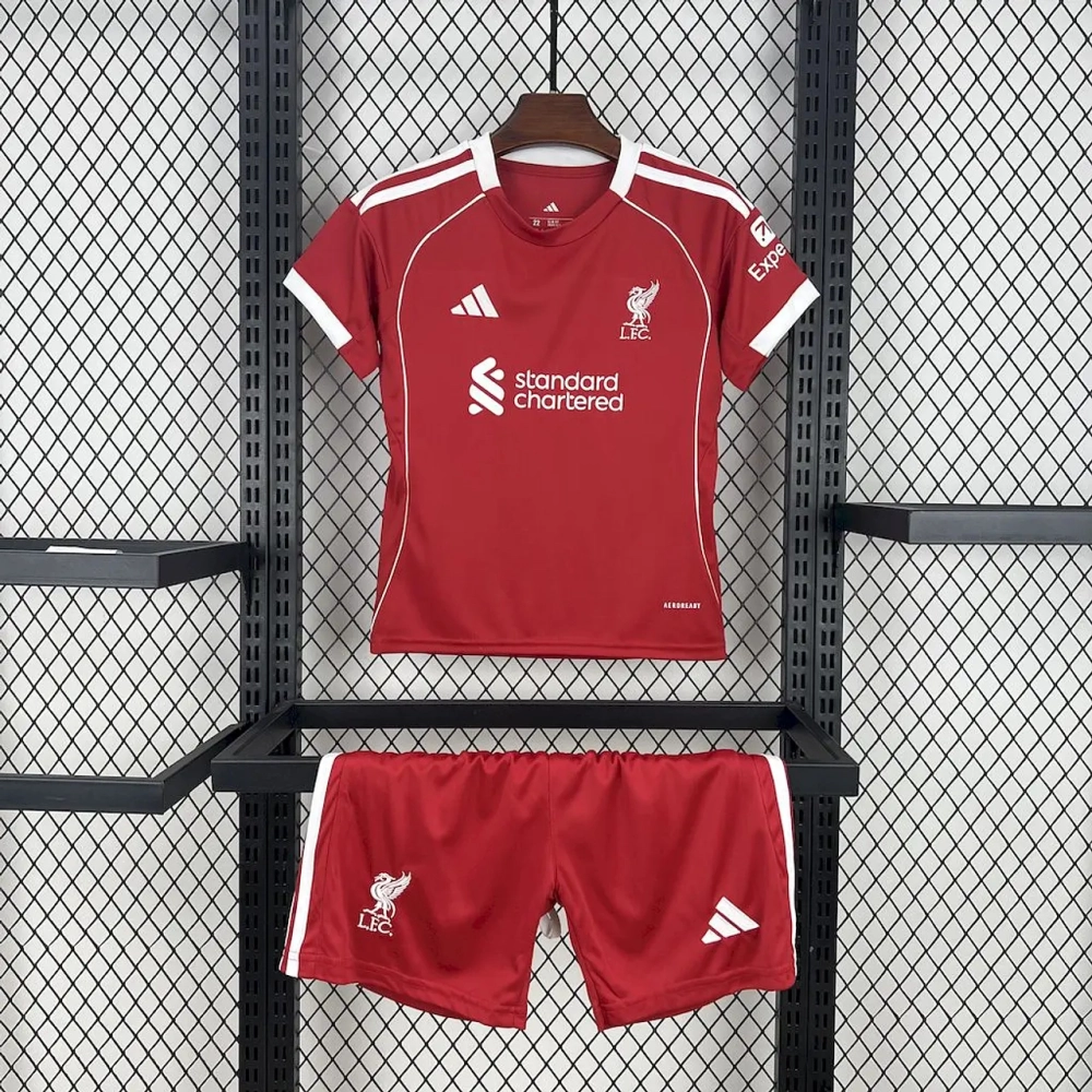 Liverpool Football Jersey Home Kids Kit Jersey+Shorts 2025/26