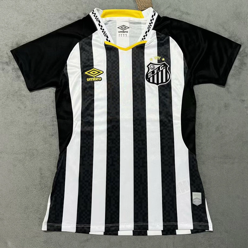 Santos FC Soccer Jersey Away Women's Custom Shirt 2025