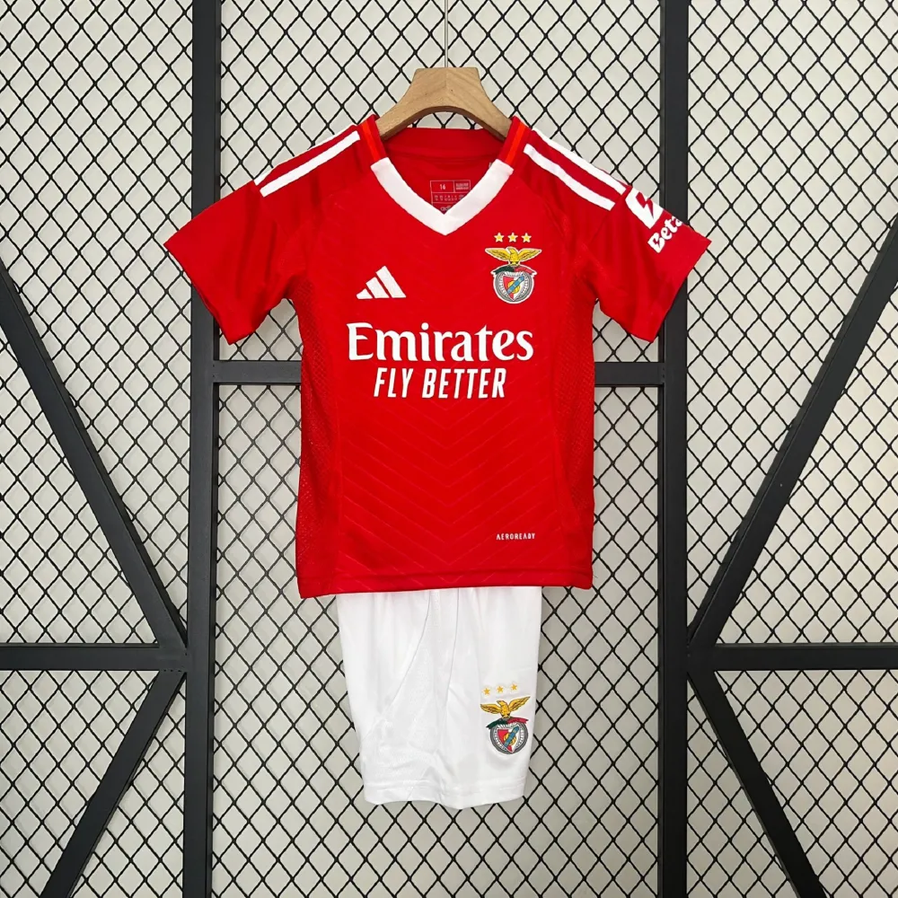 Benfica Soccer Jersey Home Kids Kit Jersey+Shorts 2024/25