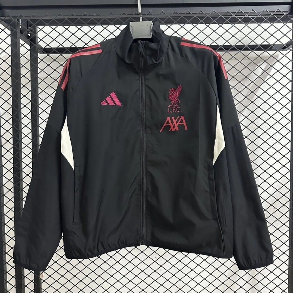 Liverpool Windbreaker Jacket Black 2025/26