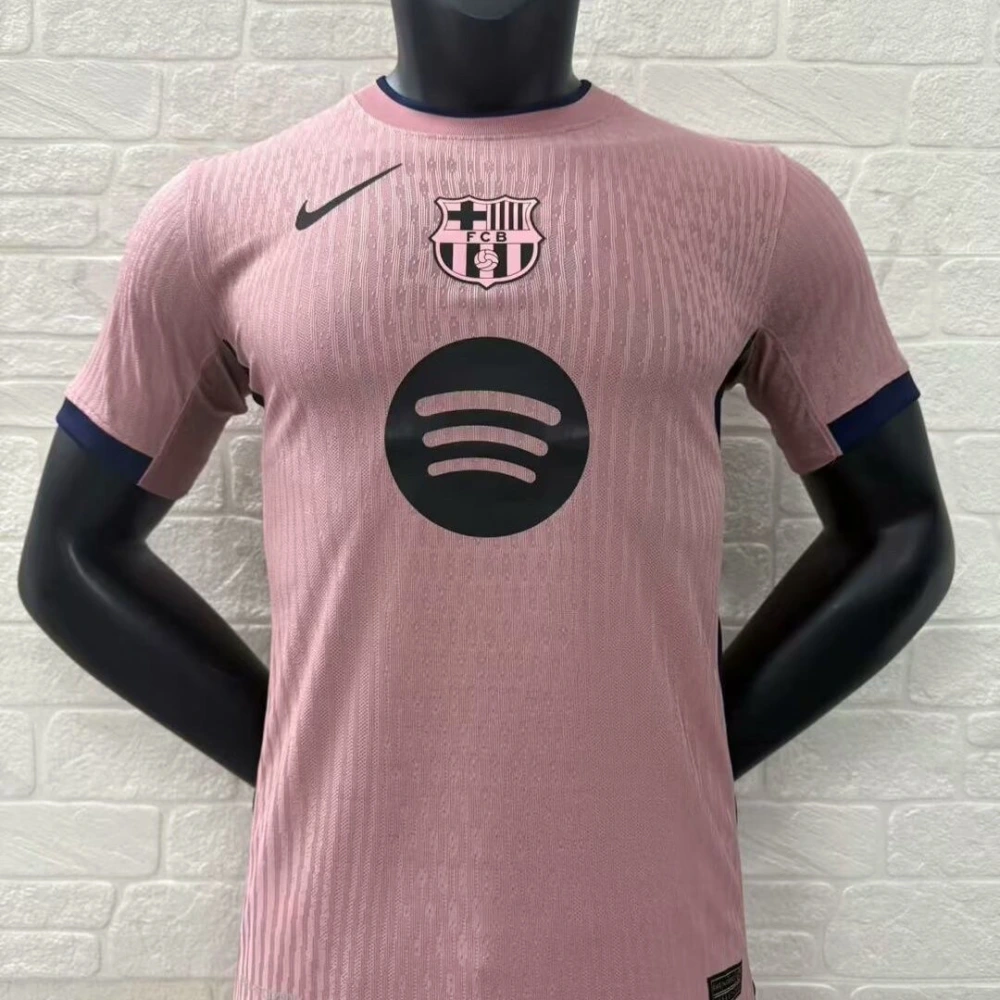 Authentic Soccer Jersey Barcelona Third Away Pink Shirt 2025/26
