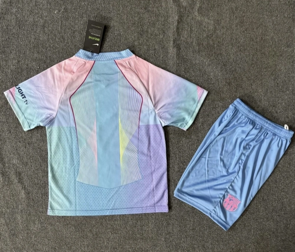 Barcelona Special Edition Soccer Kids Kit Jersey+Shorts 2025/26