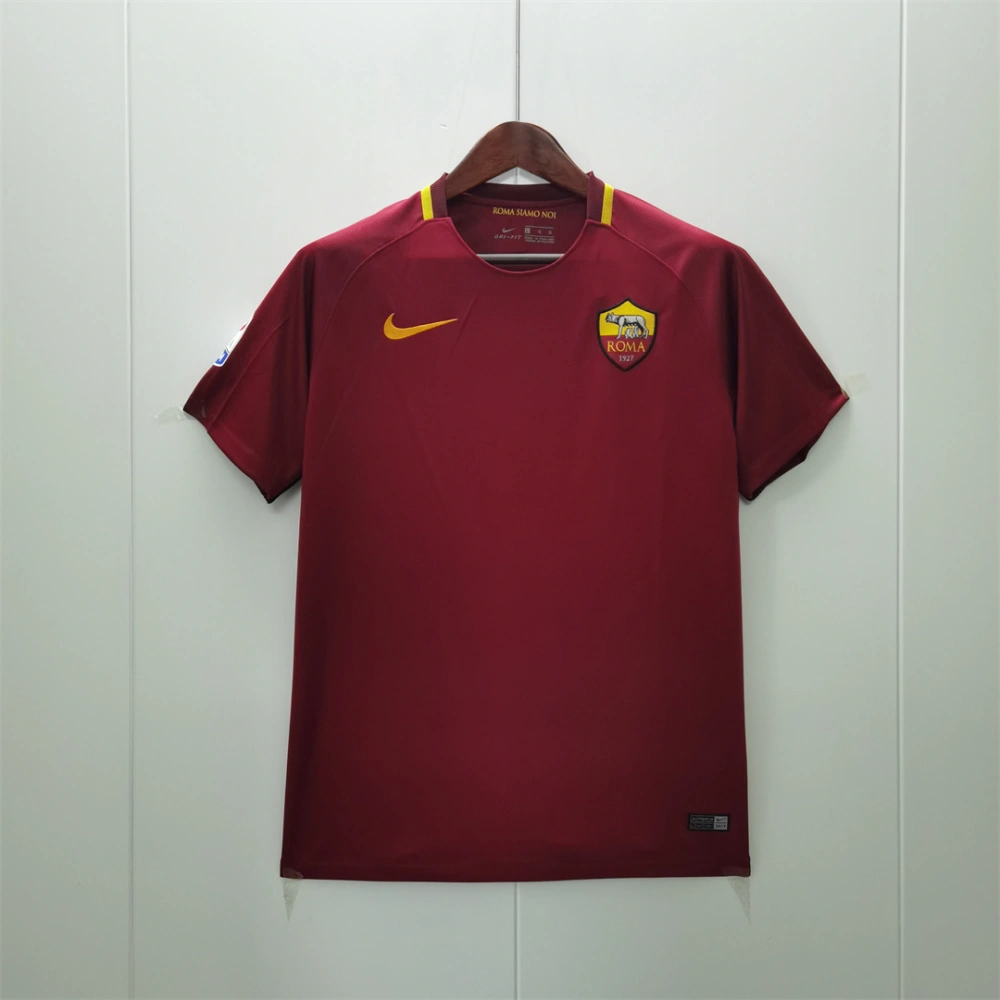 Roma Retro Soccer Jersey Home Custom Shirt 2017/18