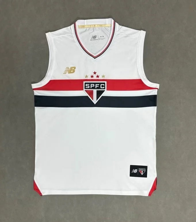 Sao Paulo FC Soccer Jersey Home Sleeveless Custom Shirt 2025